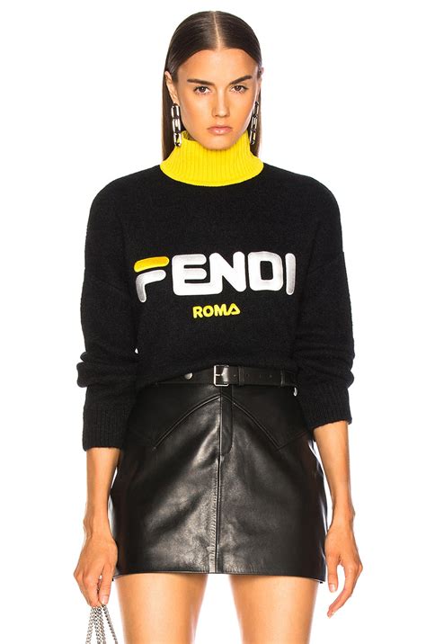 fendi sweater collers|Fendi oversized sweater.